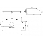 Baumatic BE712X 70cm 1300m³/h Slim Stainless Steel Cookerhood